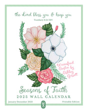 Load image into Gallery viewer, Digital Download: 2025 Seasons of Faith Wall Calendar | Printable Edition