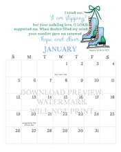 Load image into Gallery viewer, Digital Download: 2025 Seasons of Faith Wall Calendar | Printable Edition