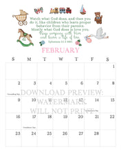 Load image into Gallery viewer, Digital Download: 2025 Seasons of Faith Wall Calendar | Printable Edition