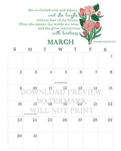 Load image into Gallery viewer, Digital Download: 2025 Seasons of Faith Wall Calendar | Printable Edition