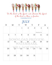 Load image into Gallery viewer, Digital Download: 2025 Seasons of Faith Wall Calendar | Printable Edition