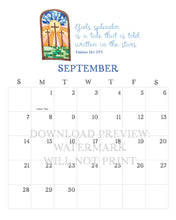 Load image into Gallery viewer, Digital Download: 2025 Seasons of Faith Wall Calendar | Printable Edition