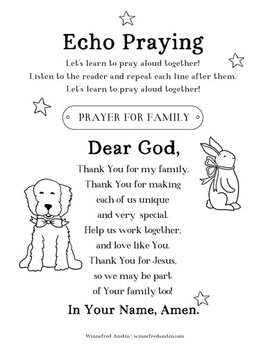 Echo Prayer For Family | Free Digital Download
