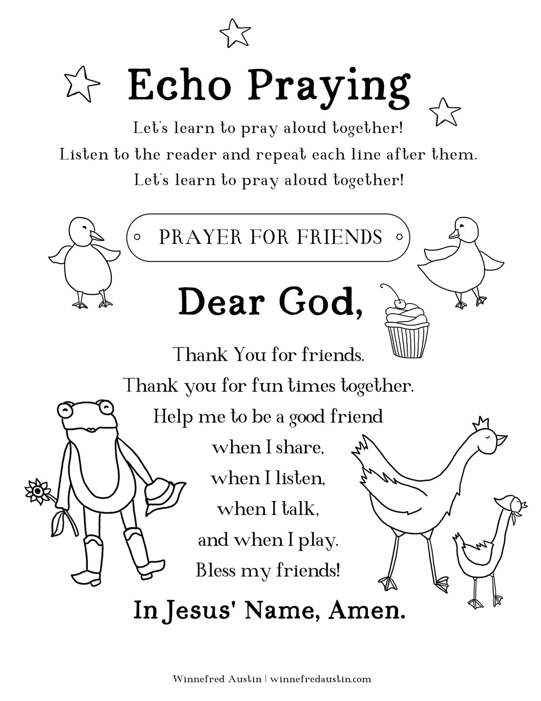 Echo Prayer For Friends | Free Digital Download