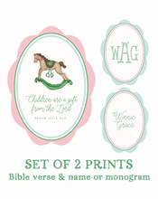 Load image into Gallery viewer, Set of 2 Custom Art Prints | Psalm 127:3