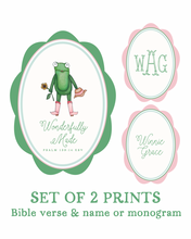 Load image into Gallery viewer, Set of 2 Custom Art Prints | Psalm 139:14