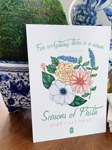 Gift Set of 6: 2024 Seasons of Faith Calendar