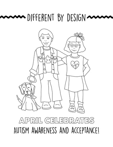 Different By Design Autism Coloring Sheet | Free Download