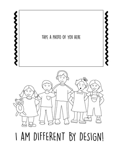 I am Different By Design Coloring Sheet | Free Download