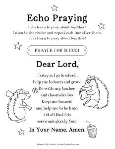 Echo Prayer For School | Free Digital Download
