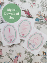 Load image into Gallery viewer, Digital Download: Little Bow Baby Milestone Cards