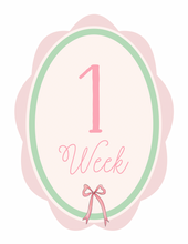 Load image into Gallery viewer, Digital Download: Little Bow Baby Milestone Cards