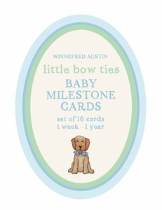 Digital Download: Little Bow Ties Baby Milestone Cards