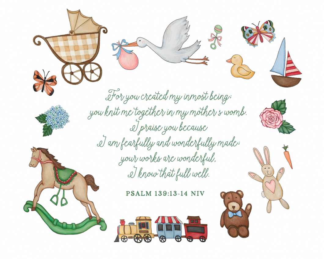 Art Print | Psalm 139:13-14