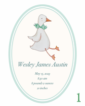 Load image into Gallery viewer, Custom Baby Boy Birth Announcement Art Print | Multiple Designs Available