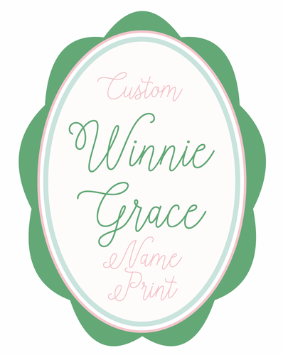 Custom Name Art Print | 8x10 Inches | Multiple Colors Available