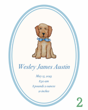 Load image into Gallery viewer, Custom Baby Boy Birth Announcement Art Print | Multiple Designs Available