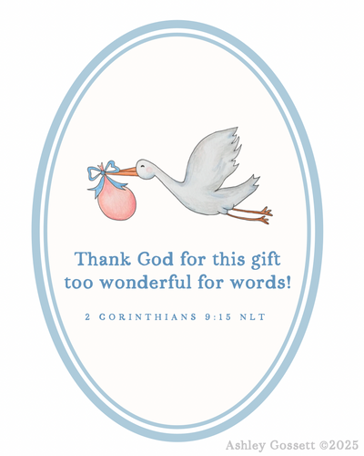 Art Print | 2 Corinthians 9:15 | Boy