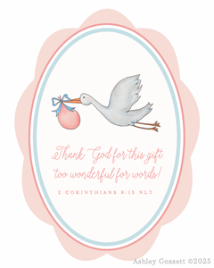 Art Print | 2 Corinthians 9:15 | Girl