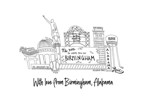 Print | Birmingham Cityscape