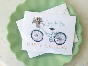 Notecard - Happy Birthday Bike