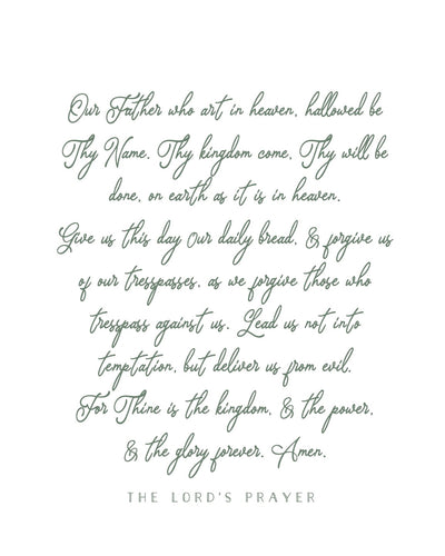 Art Print | The Lord's Prayer
