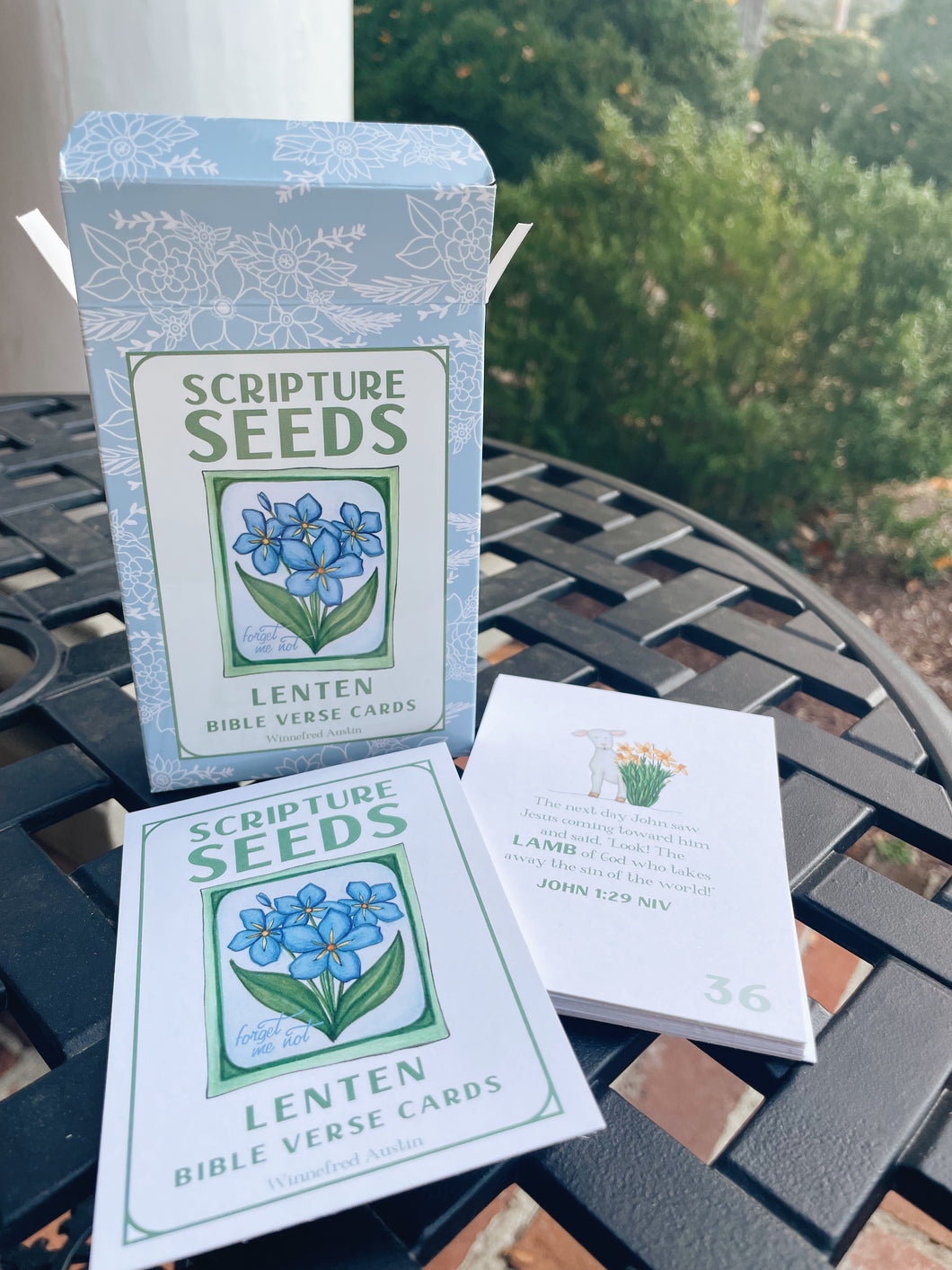 Scripture Seeds | Lenten Bible Verse Card Set