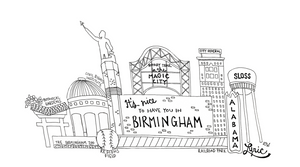 Wholesale Notecard Set - Birmingham Cityscape