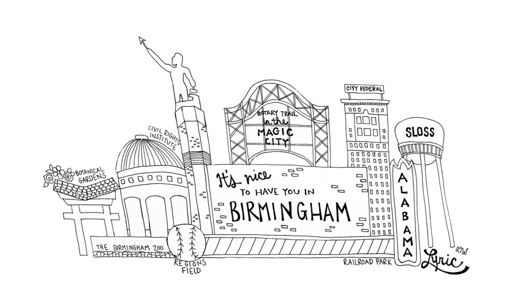 Wholesale Notecard - Birmingham Cityscape