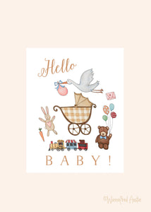 Notecard - Hello Baby